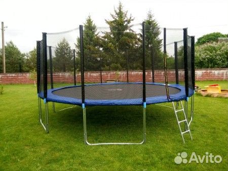 Батут Atlas Sport 435 см 14ft PRO blue