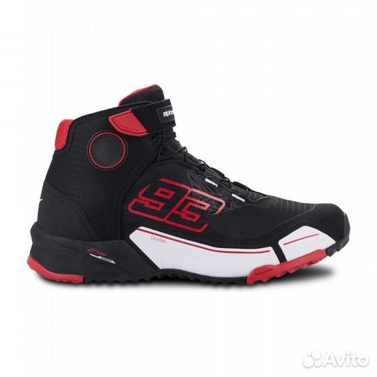 Motorradschuhe Alpinestars MM93 CR-X Drystar Schwarz-Rot-Wei Черный