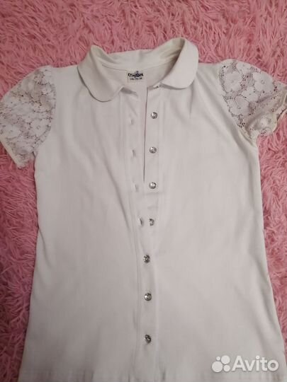Блузка белая детская