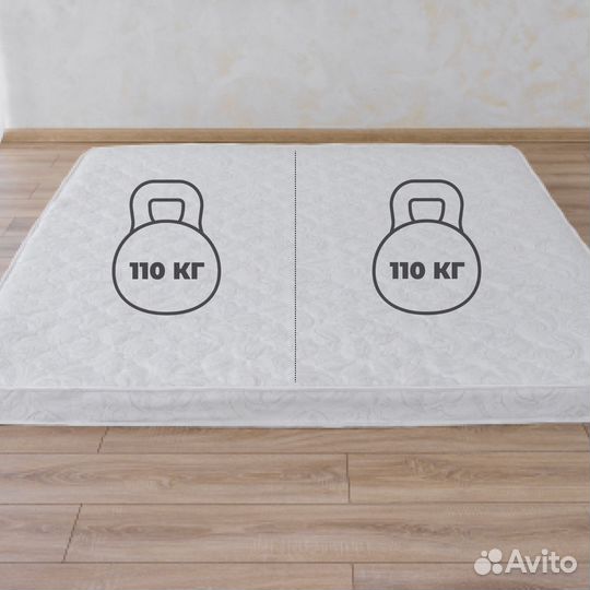 Кровать с матрасом 200х200 Марс венге