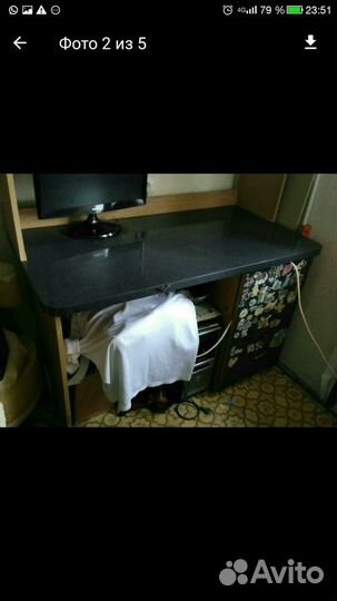 Письменный стол и полка-бу