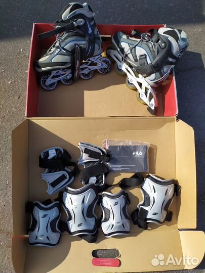 Роликовые коньки мужские fila 43.5