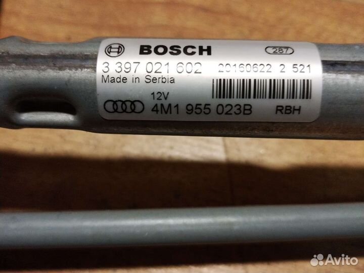 Трапеция мотор стеклоочистителя Audi Q7 4M Ауди