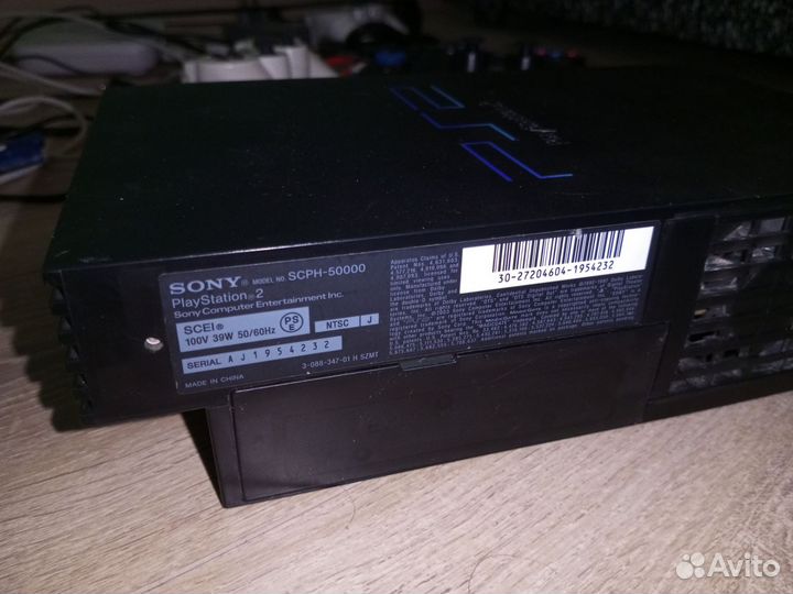 Sony PS2 FAT 50000 Midnight Black + HDD 60 Gb