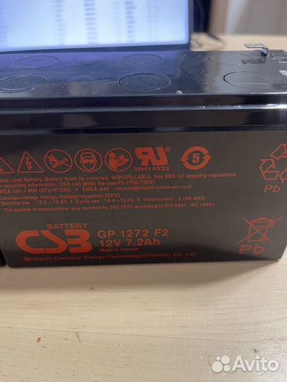 Аккумуляторная батарея для ибп CSB GP1272 F2