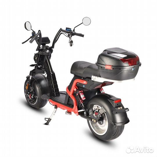 Электроскутер white siberia PRO black edition