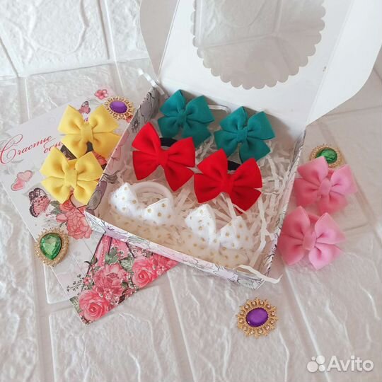 Резинка для волос бантики резиночки