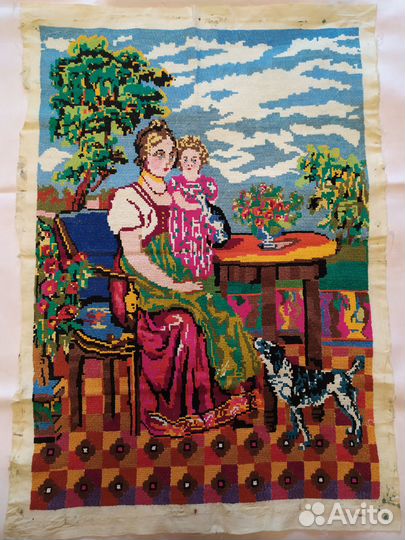 Вышивка крестиком СССР 60-80 винтаж ретро
