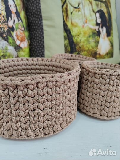 Набор 3 корзины для хранения, органайзеры для дома