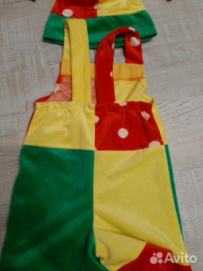 Костюм петрушки клоуна