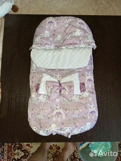 Конверт на выписку для девочки зима