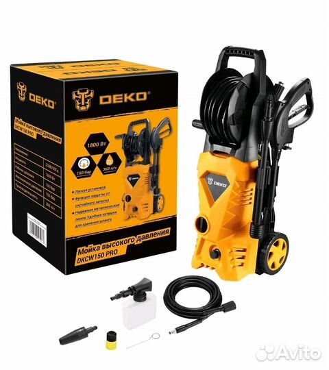 Мойка высокого давления Deko dkcw150 Pro 1800 Вт