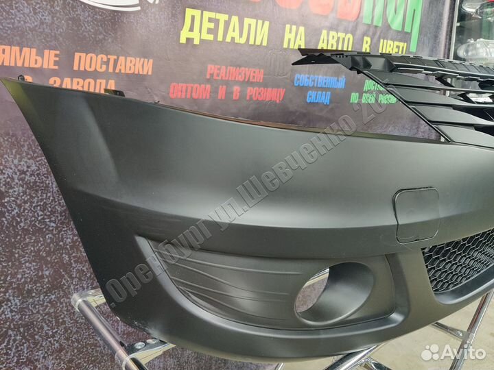 Бампер передний Renault Logan (08-14) неокрашенный