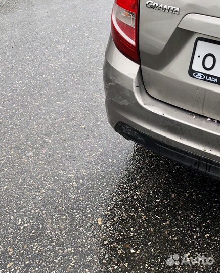 Бампер задний гранта FL