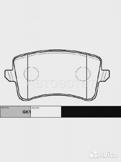 Тормозные колодки дисковые GK1318