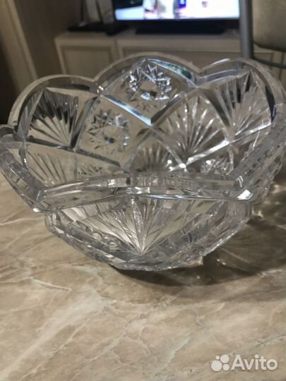 Вазы для салата, хрусталь СССР