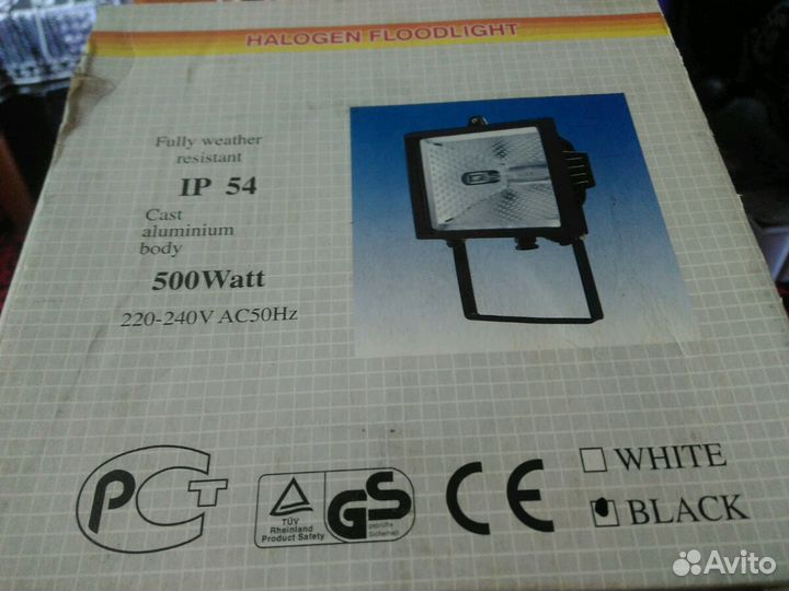 Галогенный прожектор 500 вати