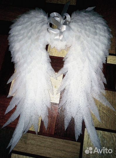 Изготавливаю крылышки ангела