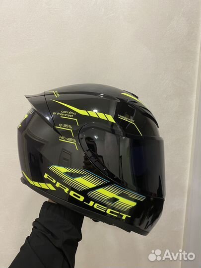 Крутой, яркий Мотошлем в отс