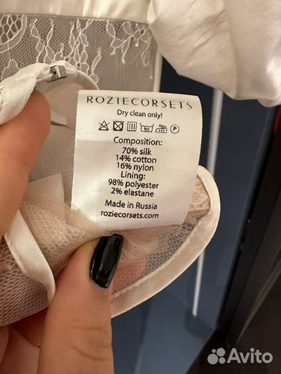 Корсет шелковый rozie corsets