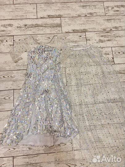 Платье для девочки 104 с паетками