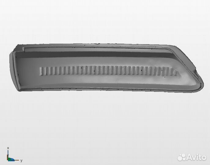 3D модель - стекло повторителя поворотника Siber