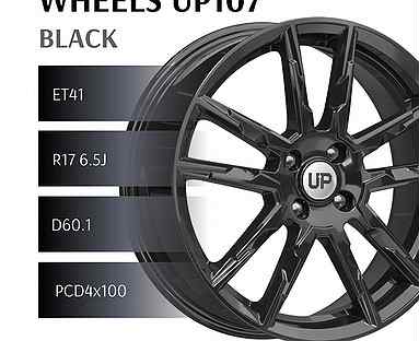Wheels UP107 R17x6,5 41 4/100 60,1 black