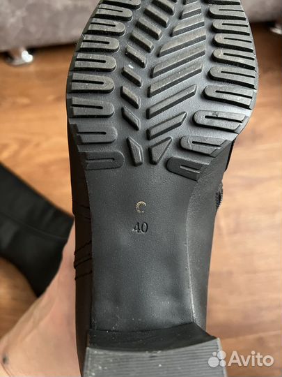 Сапоги женские зимние натуральная кожа размер 40