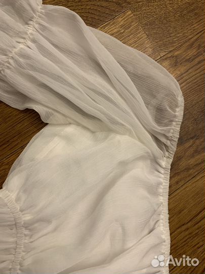 Платье в корейском стиле белое