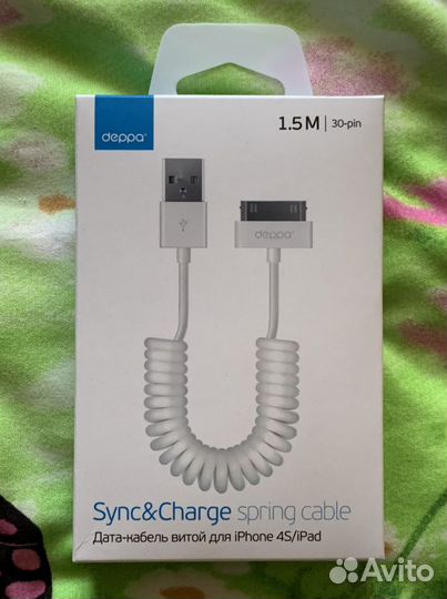 Дата-кабель для Apple iPhone 4/4S, iPad 1/2/3