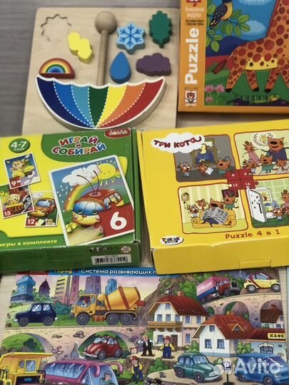 Пазлы, развивающие игры