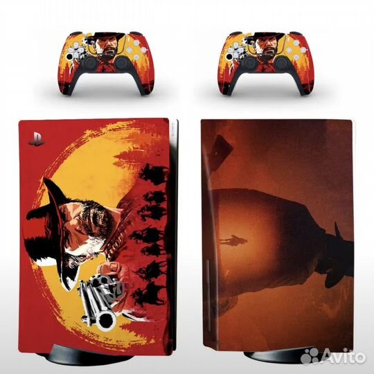 Виниловые наклейки playstation 5