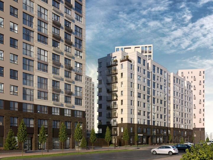 1-к. квартира, 38,8 м², 4/25 эт.