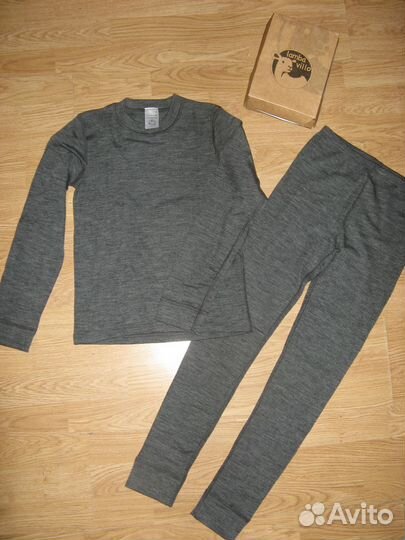 Новое термобелье шерсть р.140-146