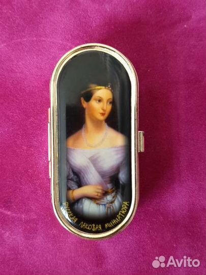 Шкатулка лаковая миниатюра СССР