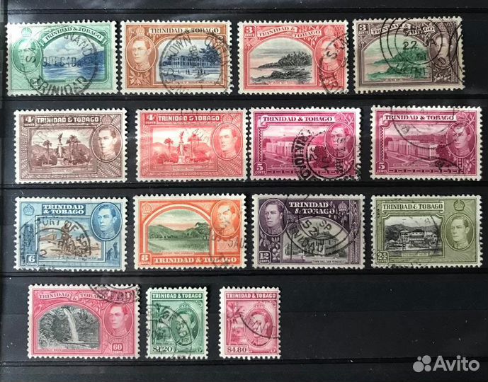 Тринидад и Тобаго 1938г гашеная полная