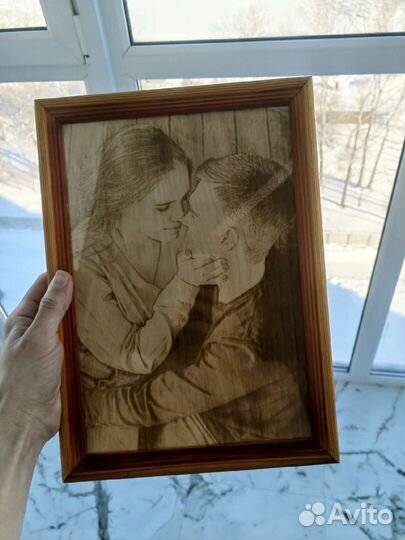 Выжигание по дереву картин и портретов