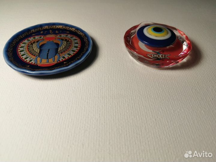 Восточные сувениры 2 шт., магниты Египет и Турция