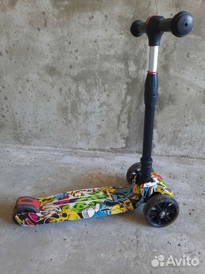 Самокат детский трехколесный бу