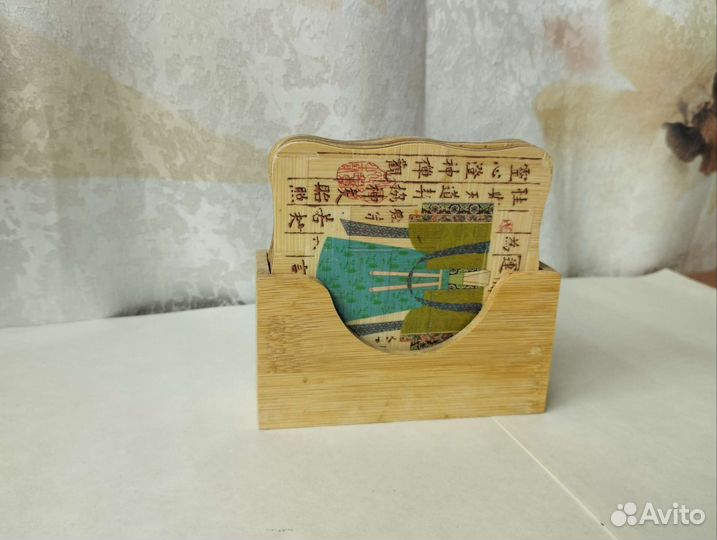 Набор бамбуковых подставок 6 шт