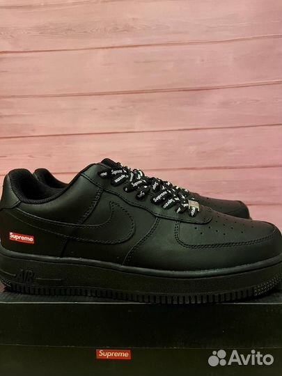 Nike Air Force 1 Supreme Black Оригинал