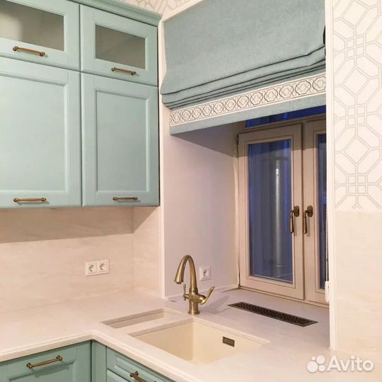 Пошив штор на заказ. Римские шторы, тюль