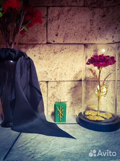 Свеча программная ритуальная Быстрые деньги