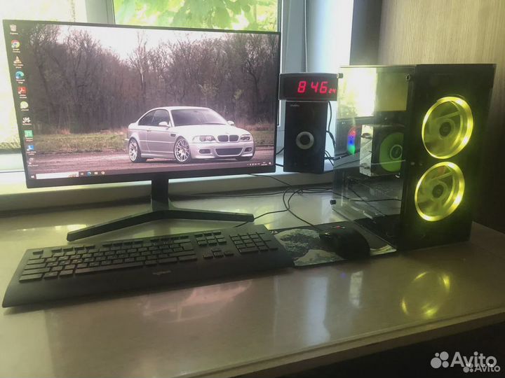 Игровой пк i5 gtx 1050ti клавиатура+мышь в подарок