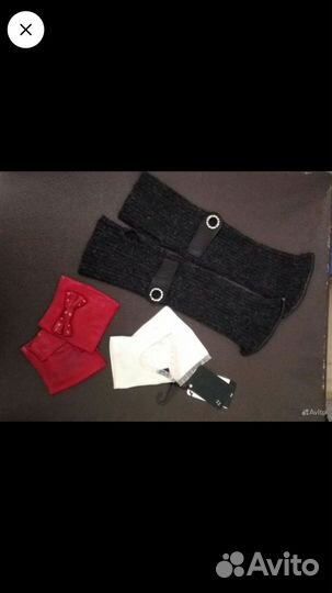 Перчатки, митенки нат.кожа, шерсть