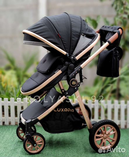 Luxmom V9 (3в1) черная