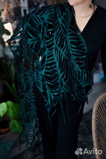 Женский ажурный шарф-палантин