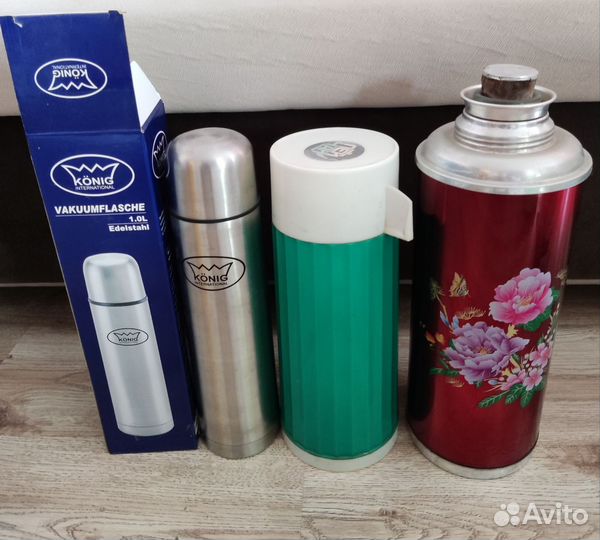 Термос 2л китайский со стеклянной колбой