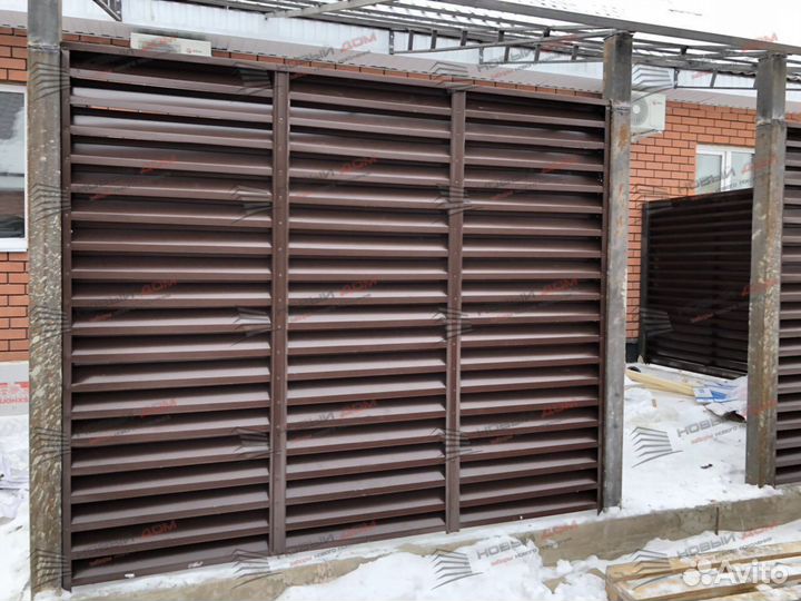 Забор жалюзи Еврожалюзи