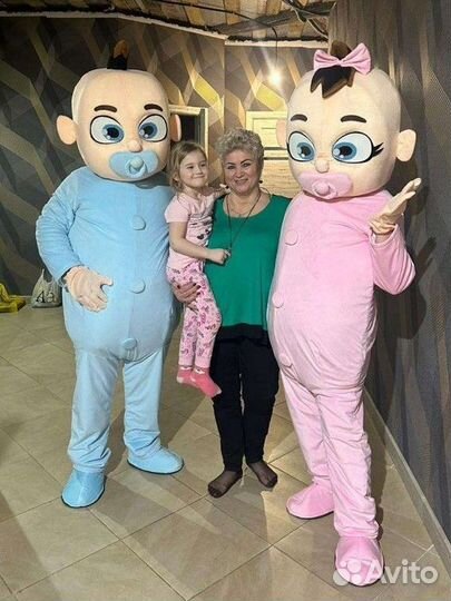 Ростовая кукла. Белый мишка. Панда. Пупсы